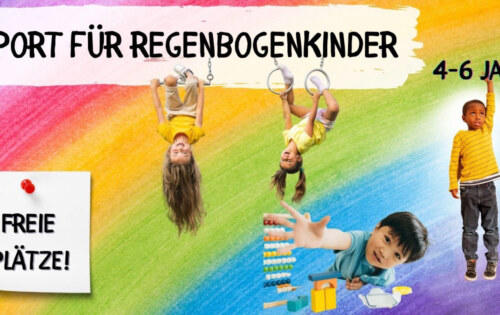 Freie Plätze beim Regenbogensport für Kinder | 4-6 Jahre