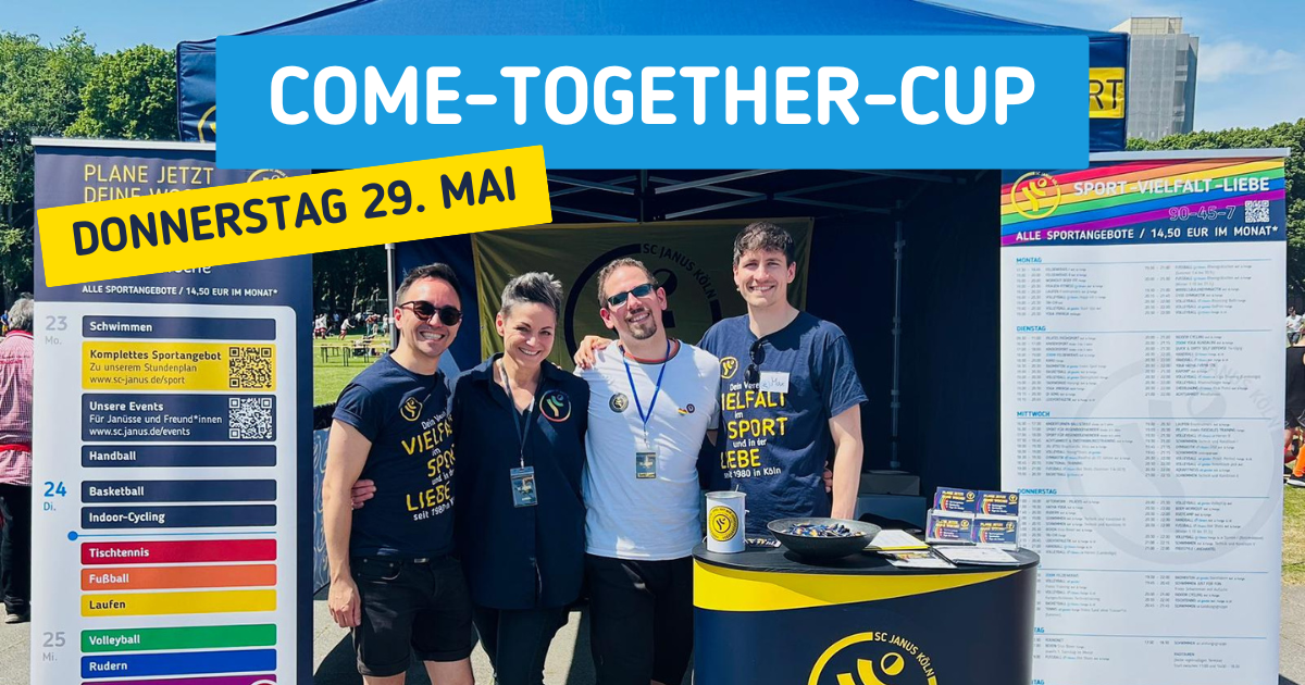 COME-TOGETHER-CUP – wir sind dabei!