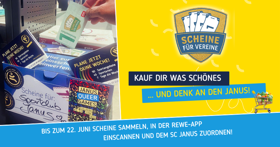 Scheine für deinen Verein!