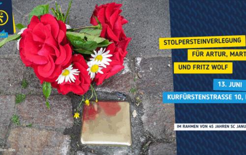 Erinnern heißt handeln – Stolpersteinverlegung zum 45. Vereinsjubiläum