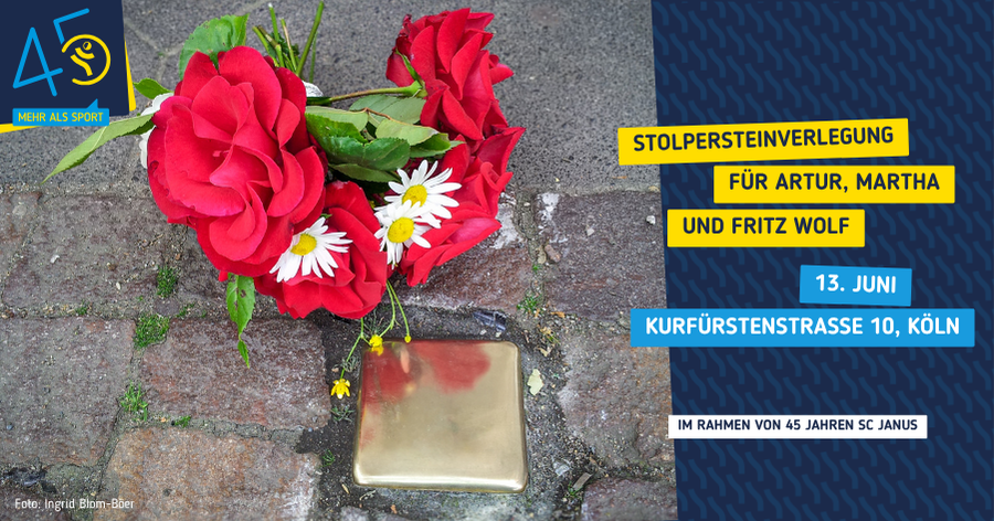Erinnern heißt handeln – Stolpersteinverlegung zum 45. Vereinsjubiläum